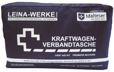 Leina-Werke 11002 KFZ-Verbandtaschen Compact DIN 13164:2022 - schwarz