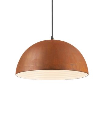 Ideal Lux FOLK SP1 D40 Pendelleuchte mit E27 Fassungen Struktur Rost industrielles