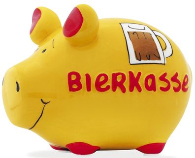 KCG 100488 Spardose Schwein "Bierkasse" - Keramik, klein