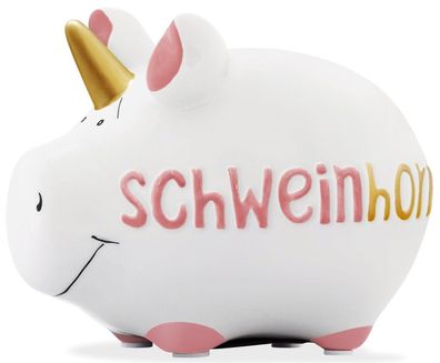 Spardose Schwein "Schweinhorn" - klein