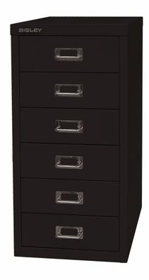 Bisley Multidrawer Schubladenschrank aus Metall mit 6 Schubladen DIN A4 ohne Sockel