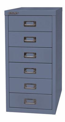 Bisley Multidrawer Schubladenschrank aus Metall mit 6 Schubladen DIN A4 ohne Sockel