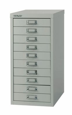 Bisley Multidrawer Schubladenschrank aus Metall mit 10 Schubladen DIN A4 ohne Sockel