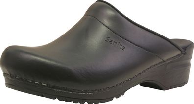 Sanita Damen Offener Clog Original-Sonja Pu Open Black