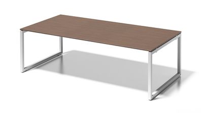 Bisley Cito Schreibtisch - 240 x120 cm Bürotisch XXL Chefschreibtisch in Nussbaum - G