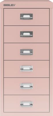 Bisley Multidrawer Schubladenschrank aus Metall mit 6 Schubladen DIN A4 ohne Sockel