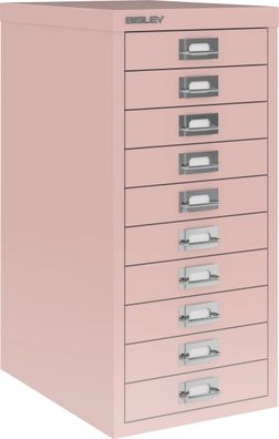 Bisley Multidrawer Schubladenschrank aus Metall mit 10 Schubladen DIN A4 ohne Sockel