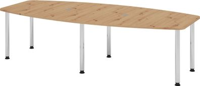 bümö Konferenztisch oval 280x130 cm großer Besprechungstisch in Asteiche, Besprechung