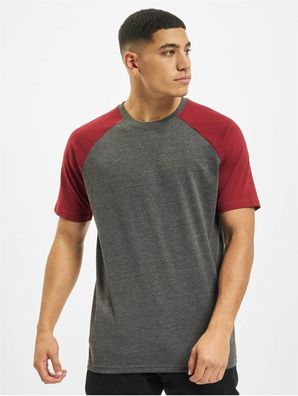 DEF Roy T-Shirt Anthracite/Burgundy