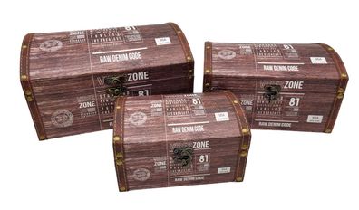 Truhen Set 3-teilig Dekoration Boxen Kisten Dosen Aufbewahrung Ordnung