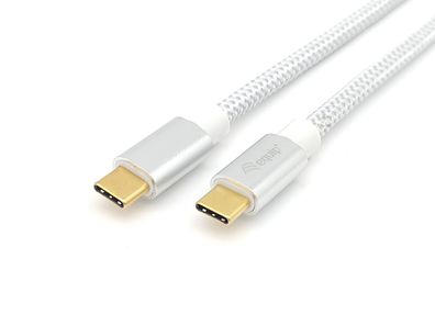 equip 128355 USB 3.2 Gen 2x1 Type-C to C, M/M, 0.5m, 5A, White