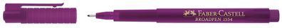 Faber-Castell 155437 Fineliner Broadpen 1554 - 0,8 mm, magenta (dokumentenecht)