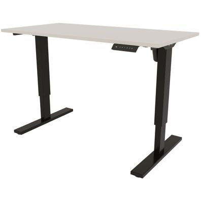 Bisley E-StarterTech elektrisch höhenverstellbarer Schreibtisch 160x80 cm in grau - E