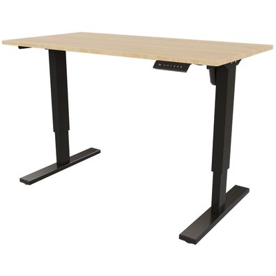 Bisley E-StarterTech elektrisch höhenverstellbarer Schreibtisch 140x60 cm in eiche -