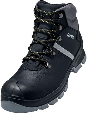 Uvex Sicherheitsschuh Stiefel S3 6510 Schwarz/Grau