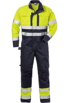 Fristads Flame High Vis Overall Kl. 3 8084 FLAM Warnschutz-Gelb/Marine