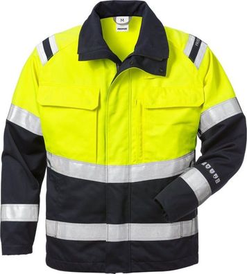 Fristads Flamestat High Vis Jacke Kl. 2 4176 ATHS Warnschutz-Gelb/Marine