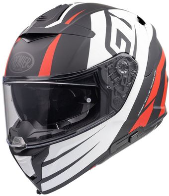 Premier Integralhelm Devil GT92 BM Black/White/Red Matt