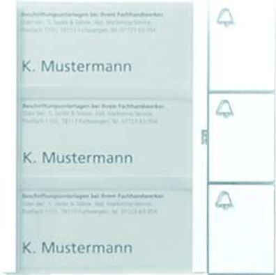 1St. Siedle BTM 650-03 W Tasten-Modul 3 Ruftaste 200035736-00 BTM650-03W