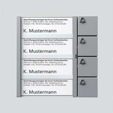 1St. Siedle TM 612-4 SM Tasten-Modul 4 Ruftasten 200035528-00 TM612-4SM