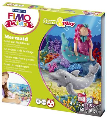 Staedtler® ST8034 12 LY Modelliermasse FIMO® Kids Materialpackung Form & Play