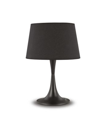 Ideal Lux LONDON TL1 BIG Tischleuchte mit E27 Fassung Struktur Schwarz zeitloses