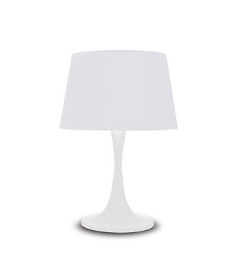 Ideal Lux LONDON TL1 BIG Tischleuchte mit E27 Fassung Struktur Weiß zeitloses Design