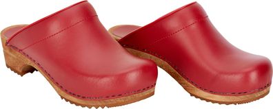 Sanita Damen Offener Clog Wood-Lotte Open Red