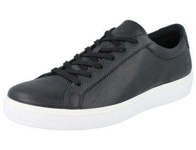 ECCO Soft 60 W Damen Halbschuhe Sneaker schwarz black Glattleder