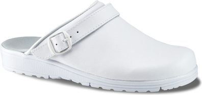 Sanita Herren Arbeit Pantolette Slipper White