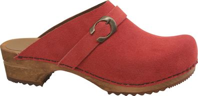 Sanita Damen Offener Clog Wood-Hedi Open Coral