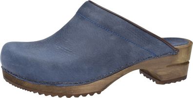 Sanita Damen Clog offen Wood-Chrissy Open Electric blue