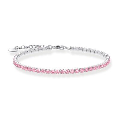 Thomas Sabo Schmuck Damen-Armband Silber Pink A2167-051-9-L19V