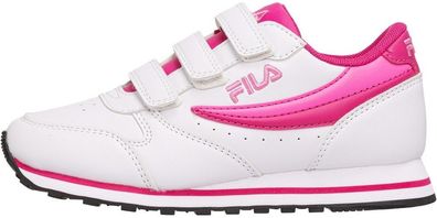 Fila Kinder Unisex Retro Laufschuh Low Orbit Kids White-Fuchsia Purple