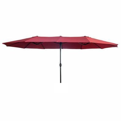 Garten-Doppelsonnenschirm TILIA in Rot Gewicht 12,3 kg L460 x B270 x H245 cm