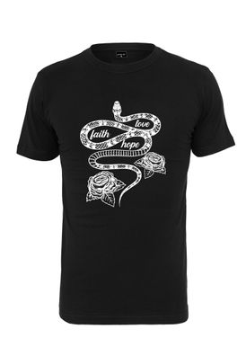 Mister Tee T-Shirt Snake Love Faith Hope Tee black
