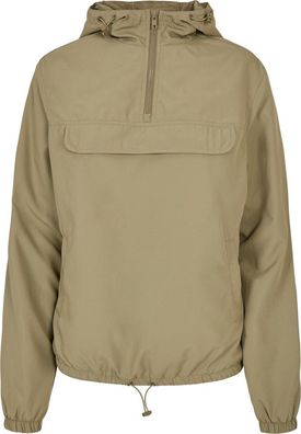 Urban Classics Damen Ladies Recycled Basic Pull Over Jacket Khaki