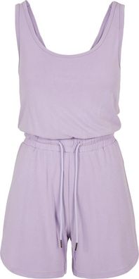 Urban Classics Damen Ladies Short Sleeveless Modal Jumpsuit Lilac