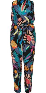 Urban Classics Damen Ladies Viscose Bandeau Jumpsuit Blackfruity