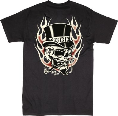 Lucky 13 T-Shirt Creeper Black