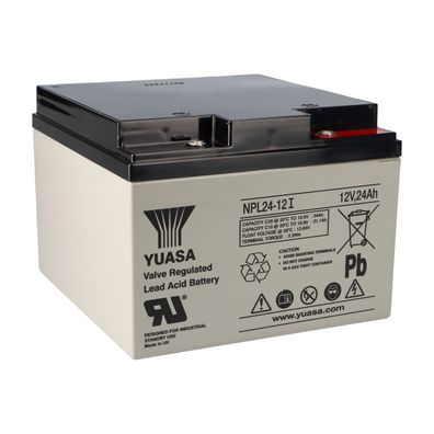 Yuasa Blei-Akku NPL24-12I Pb 12V / 24Ah 10-12 Jahresbatterie, M5 Innen