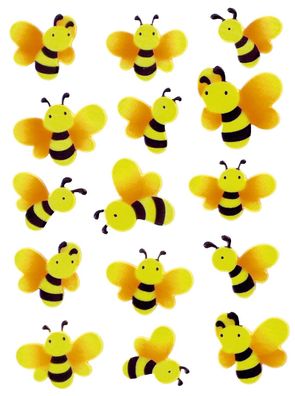 Herma 6038 6038 Sticker MAGIC Bienen, Neon