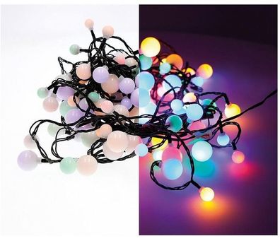 Lichterkette Cherry 120 LEDs 9m Bunt Party Girlande Außen und Innen NEU