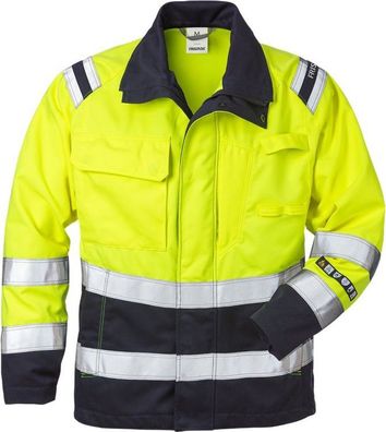 Fristads Flamestat High Vis Jacke Damen Kl. 3 4275 ATHS Warnschutz-Gelb/Marine