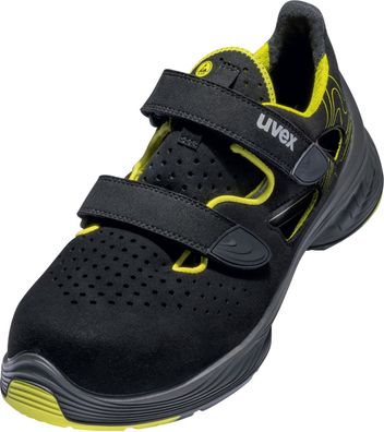 Uvex 1 G2 Sandalen S1 68428 Schwarz, Gelb (68428)