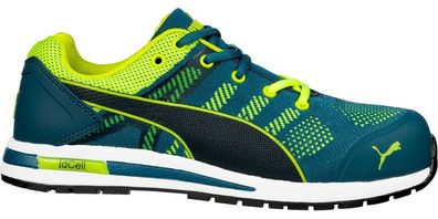 Puma Safety Sicherheitsschuh Elevate Knit Green Low S1P ESD HRO SRC Blau/Grün