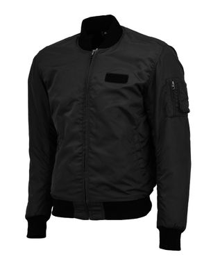 Bores Motorrad Aramid-Fliegerjacke Bomberjacke Schwarz