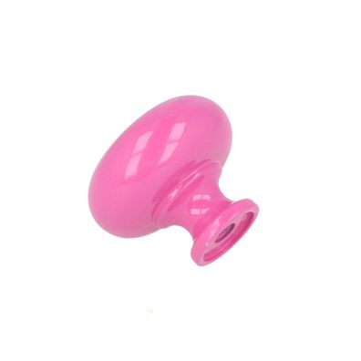 Möbelknopf Schrankknopf Knopf Türknopf Türgriff massives Metall Höhe 27mm Rosa