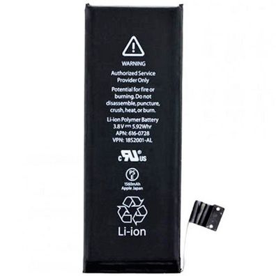 Apple iPhone 5S Akku Batterie Accu APN: 616-0728 1560mAh 3,8V Li-Ion