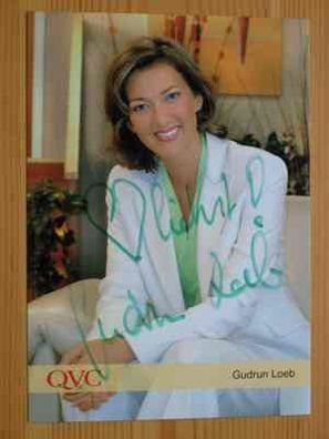 QVC Fernsehmoderatorin Gudrun Loeb - handsigniertes Autogramm!!!